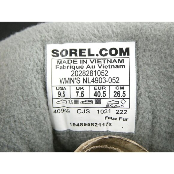 Sorel Women's Kinetic Breakthru Caribou Waterproof Insulated Boots 9.5 Quarry/Se - Picture 12 of 16